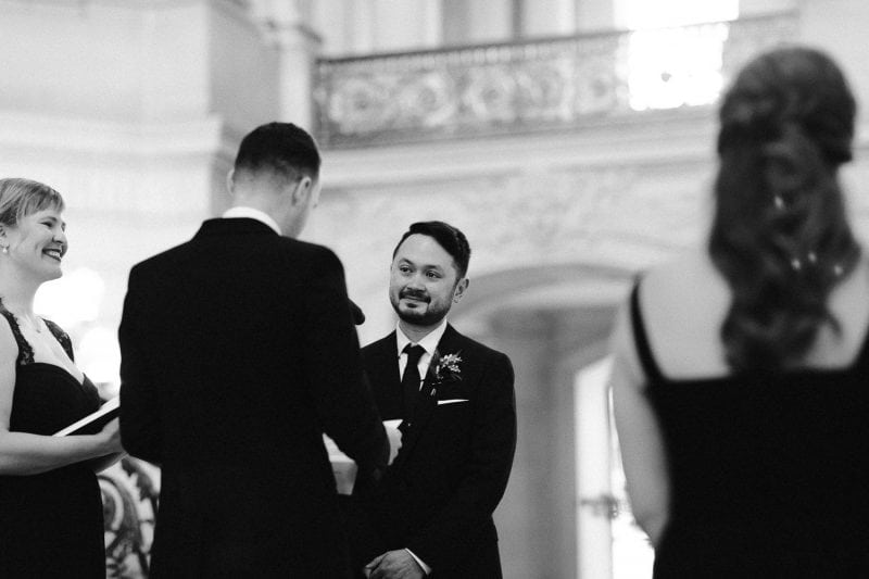 San Francisco city hall bay area wedding photographer