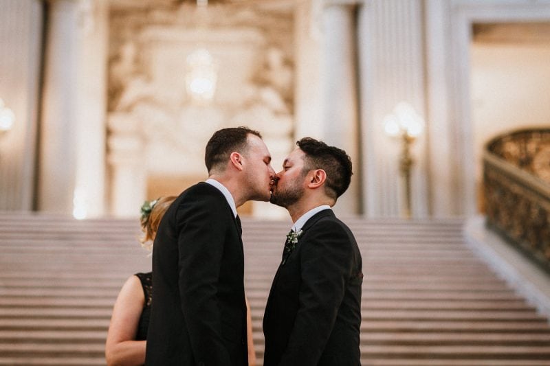 San Francisco city hall bay area wedding photographer