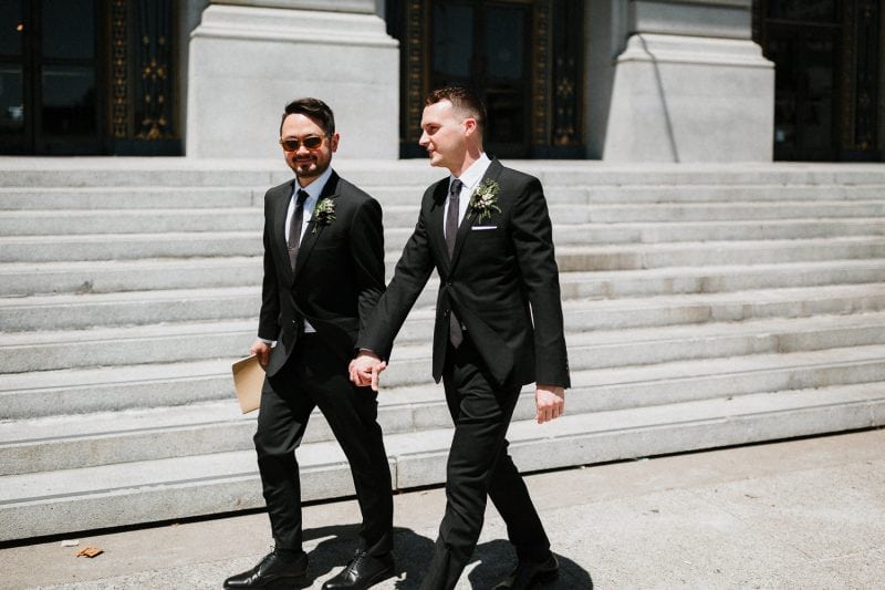 San Francisco city hall bay area wedding photographer