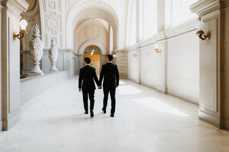 San Francisco city hall bay area wedding photographer