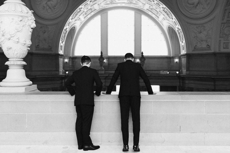 San Francisco city hall bay area wedding photographer