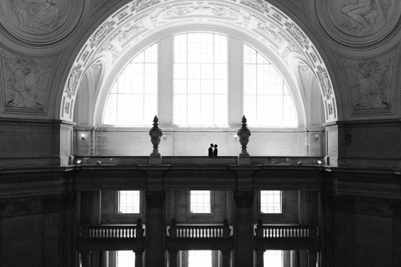 San Francisco city hall bay area wedding photographer