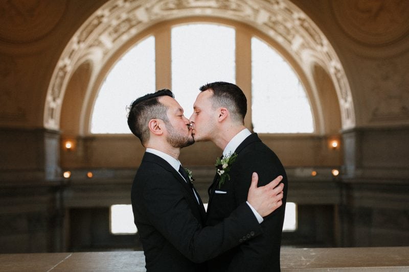 San Francisco city hall bay area wedding photographer