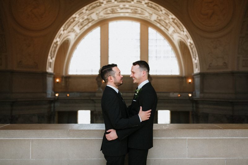 San Francisco city hall bay area wedding photographer