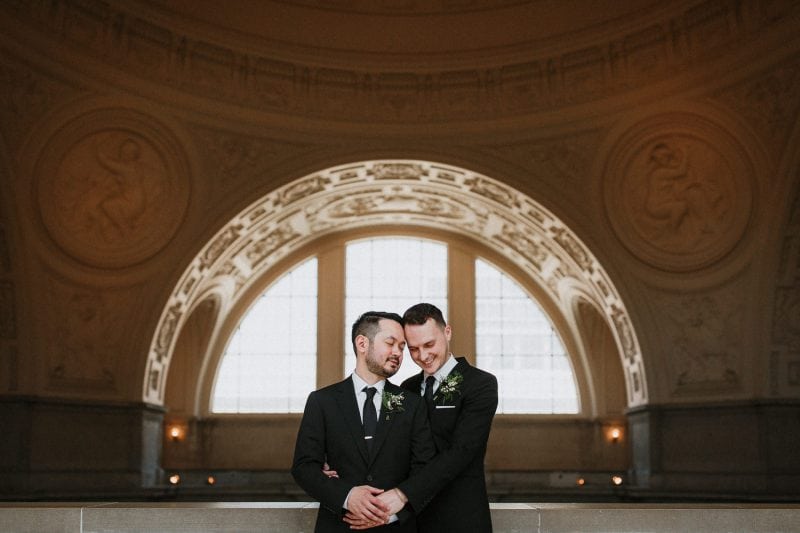 San Francisco city hall bay area wedding photographer