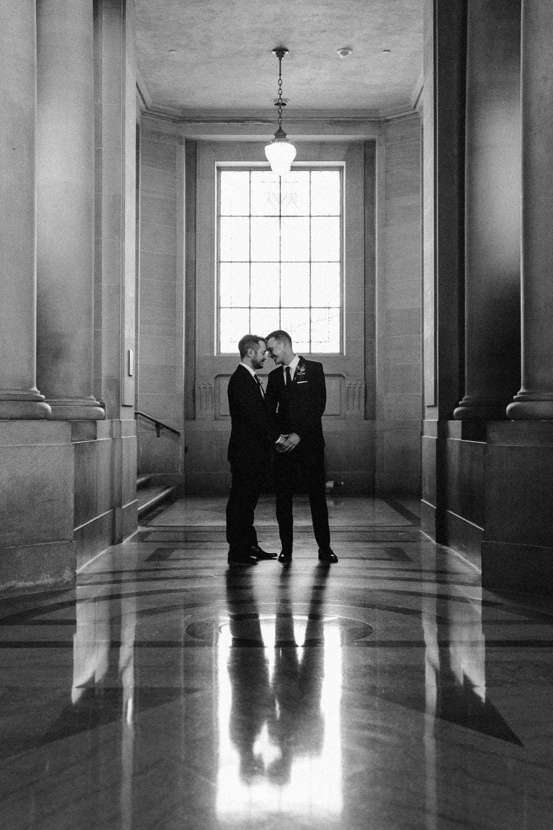 San Francisco city hall bay area wedding photographer