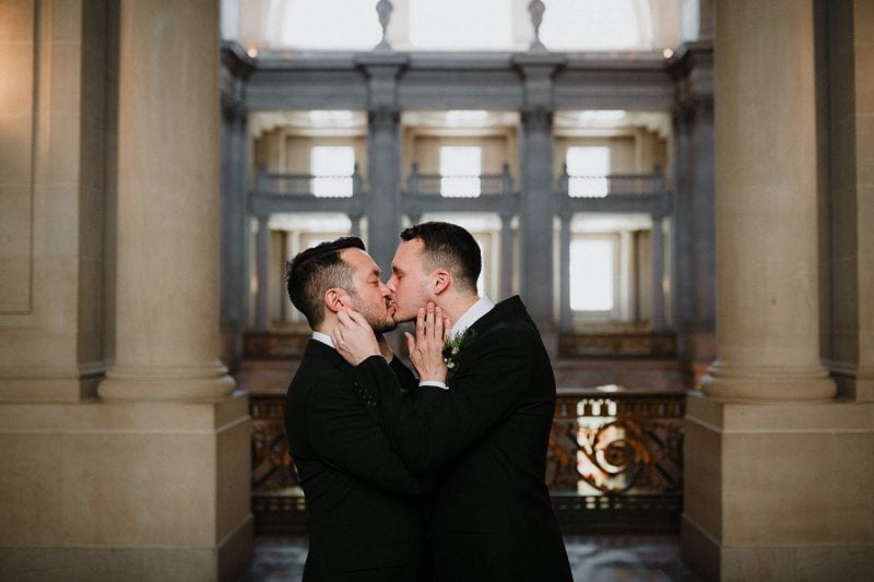 San Francisco city hall bay area wedding photographer