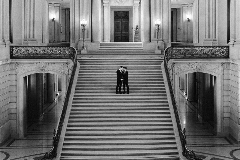 San Francisco city hall bay area wedding photographer