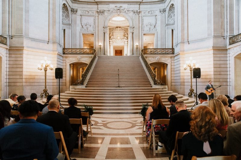 San Francisco city hall bay area wedding photographer