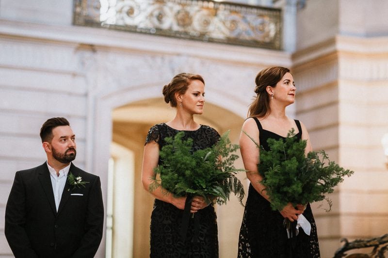 San Francisco city hall bay area wedding photographer