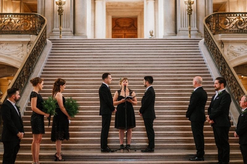 San Francisco city hall bay area wedding photographer