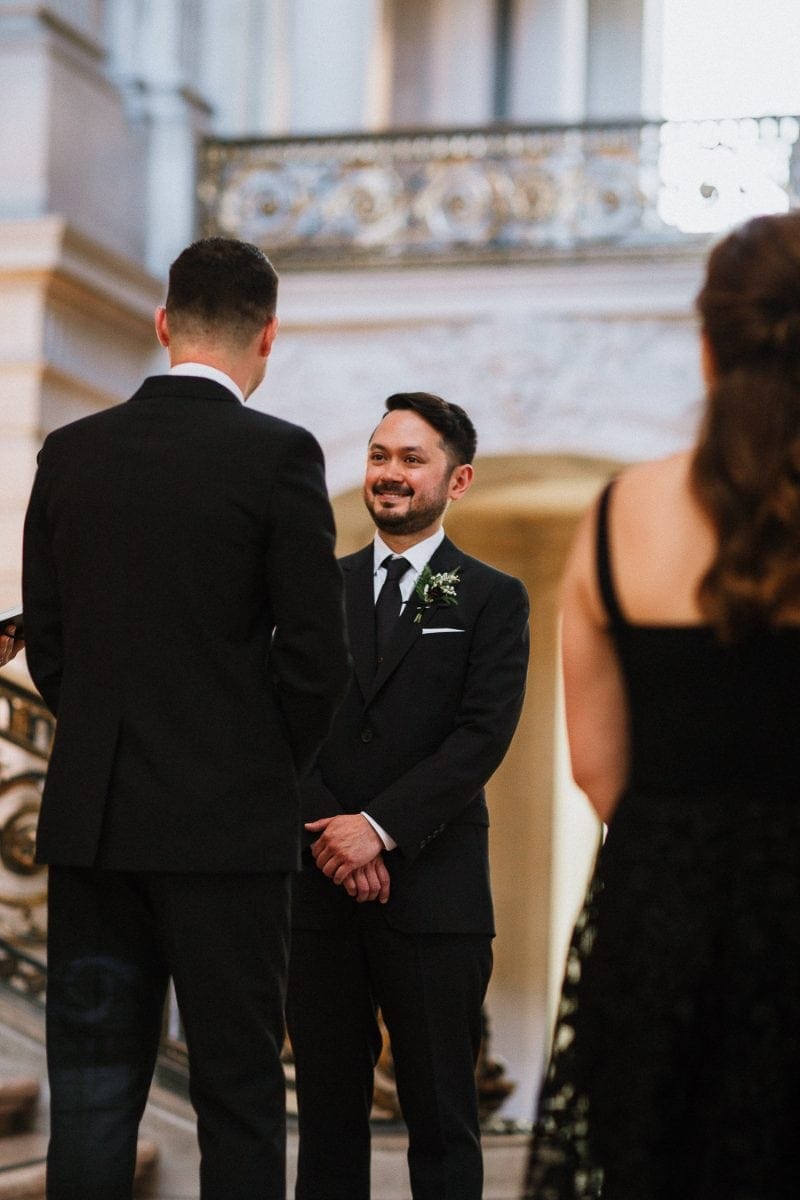 San Francisco city hall bay area wedding photographer